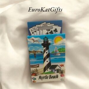 Vintage Playing Cards America Beach Vacation Theme Unopened 1 Deck of Cards NEW